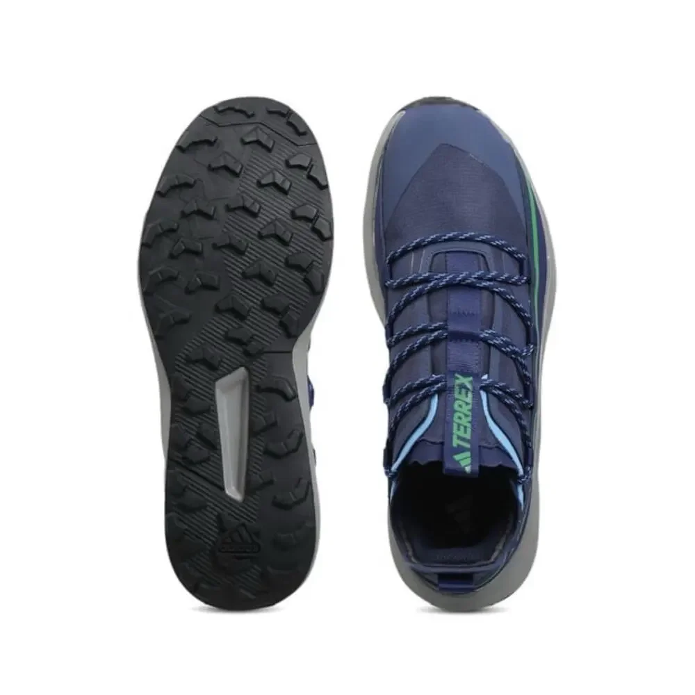 adidas Terrex Hike Lacer Men’s 10.5 Blue Hiking Trail Shoes New No Box